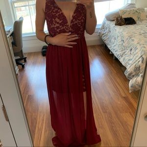 Lulus Cranberry Gown